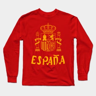 Spain football fans tshirt Long Sleeve T-Shirt